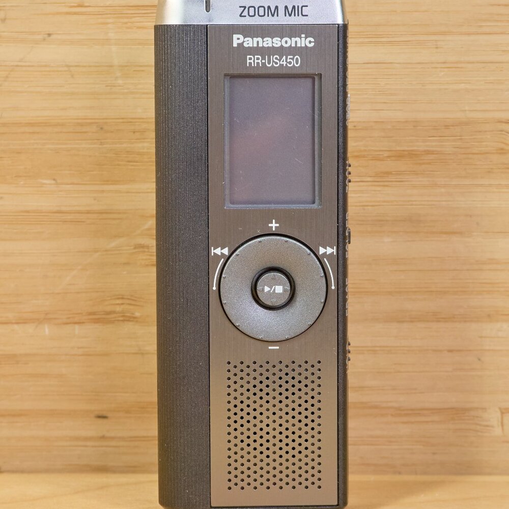 Panasonic RR‑US450 Digital Voice Recorder / 66 hr Recording / Tested